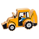 Wooden Digger Push-along Toy-2