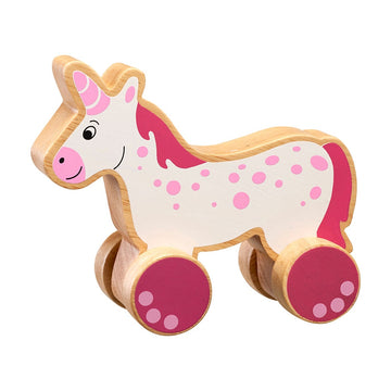 Wooden Unicorn Push-along Toy