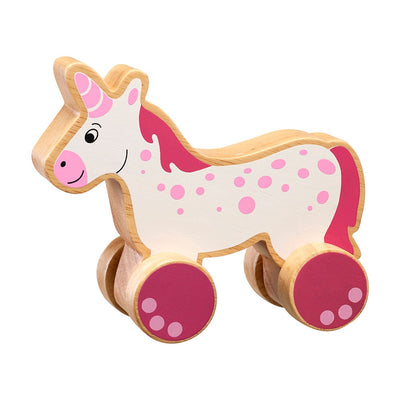 Wooden Unicorn Push-along Toy