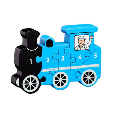 Wooden Train 1-5 Jigsaw Puzzle - 0