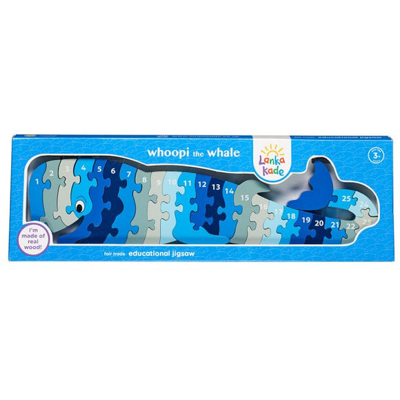 Wooden Whale Number 1-25 Jigsaw Puzzle