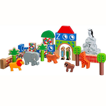 Wooden Zoo Building Blocks