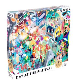 Colourful box for a 1000 piece jigsaw puzzle