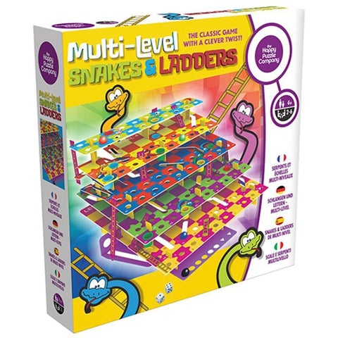 Box for a multi-level game of Snakes & ladders.