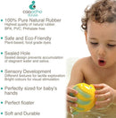 Yellow butterfly fish and list of product features.