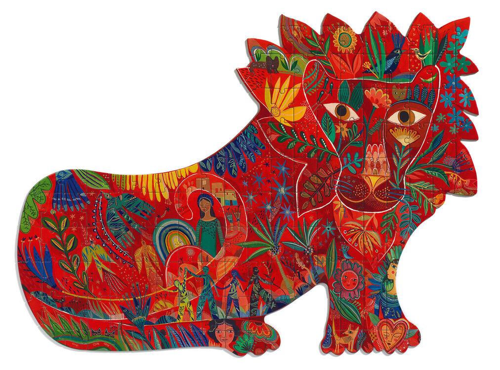 150 piece colourful lion-shaped jigsaw