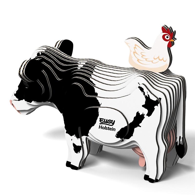 Back view of the 3d Eugy model cow.