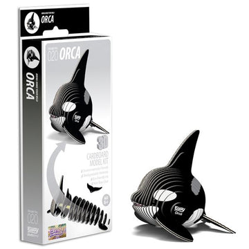 Eugy Orca model beside box.