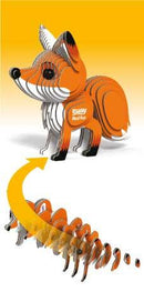 EUGY red fox model also showing how the model is put together.