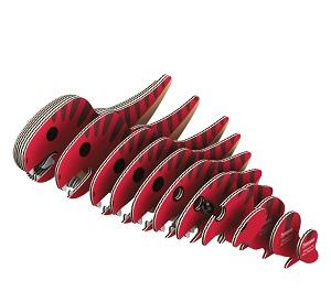 Image showing hoe the 3d model of the Eugy tyrannosaurus is put together.