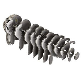 Each piece of Eugy wolf model in order that are then stuck together.