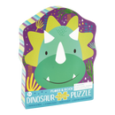 Green and purple box for a dinosaur jigsaw puzzle.