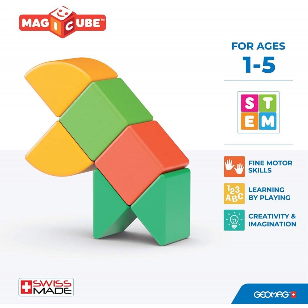 Magicube Shapes 100% Recycled Plastics Starter Set - 6 Pcs | The Toy Shop