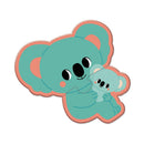 Green Koala 2 piece jigsaw puzzle.