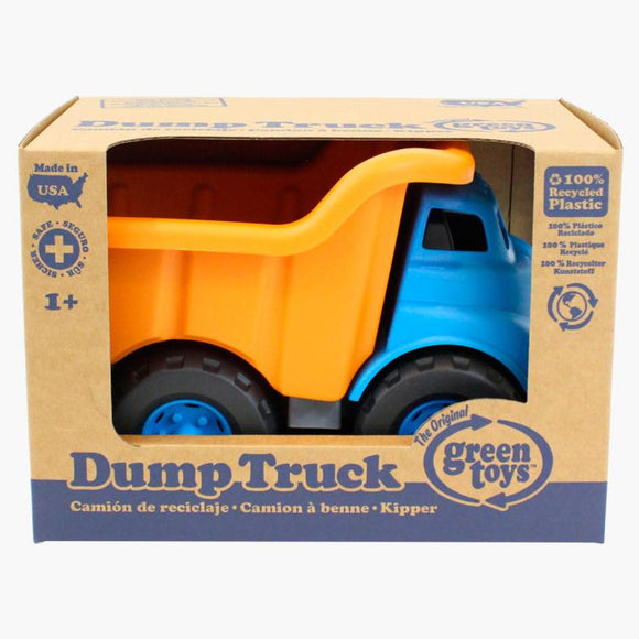 Green Toys Eco Friendly Blue and Orange Dump Truck made from recycled plastic