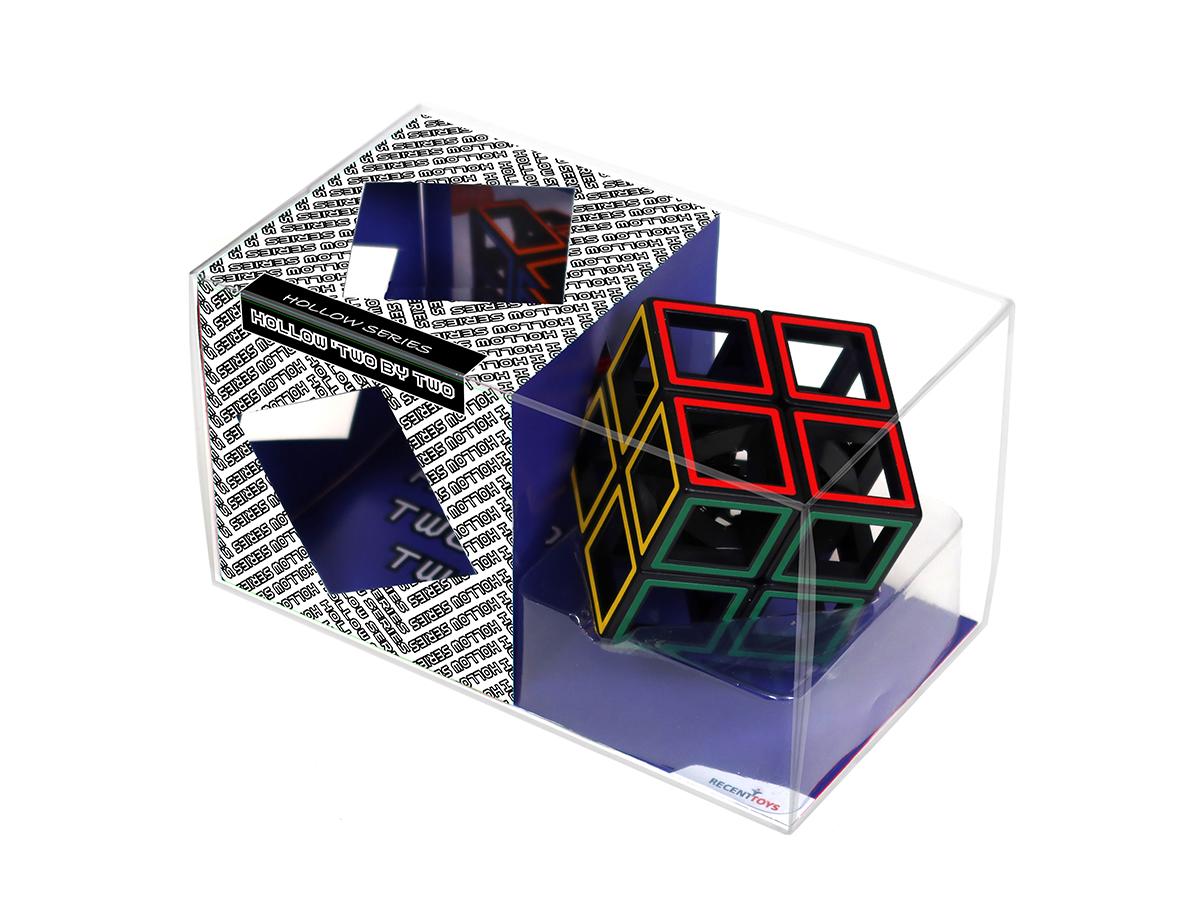 Hollow Skewb puzzle in manufacturer's packaging.