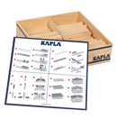 Open box showing kapla wooden planks.