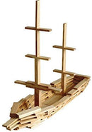 Boat contstructed with Kapla wooden planks.