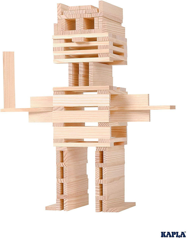 KAPLA Wooden Box of 100 natural planks - 4
