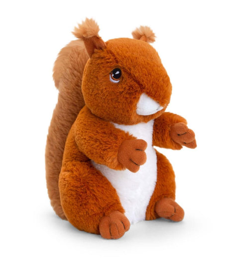 Red squirrel soft toy.