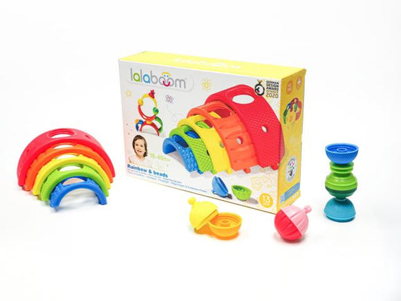 Packaging for Lalaboom beads and arches.