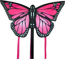 Pink, butterfly-shaped butterfly kite for kids.
