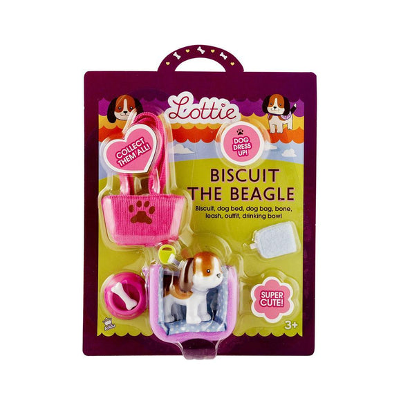 Packaging for Biscuit the beagle toy dog.