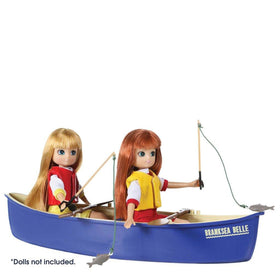 Lotties paddling in a canoe.