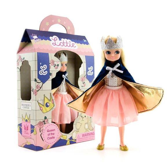 Lottie Queen doll packaging.