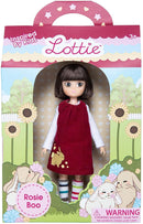 Rosie Boo doll in packaging  - white background.