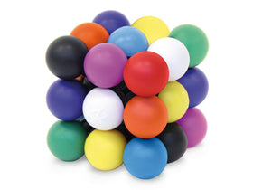 Molecube puzzle with ball-shaped moving pieces rather than small cubes.