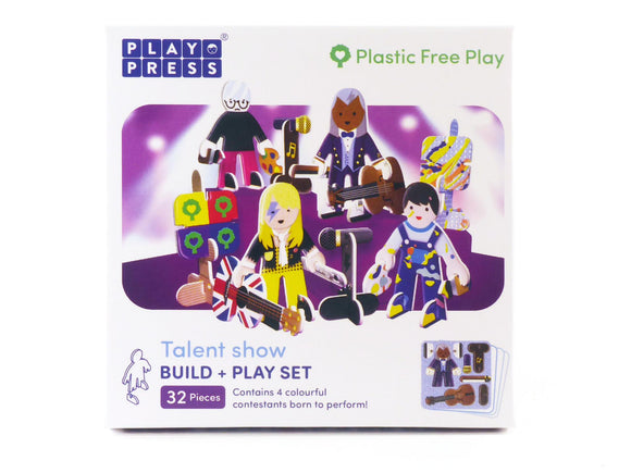 Packaging for Play Press Talent Show pieces.