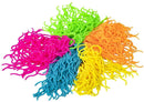 Colourful, rubber noodles fidget toy.