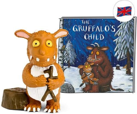 Figure of a small, brown creature with a white chest and teeth - the 'Gruffalo's Child.