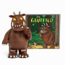 Brown Gruffalo figure standing in front of the Gruffalo booklet.