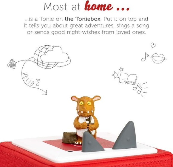 Gruffalo's Child figure atop a red Toniebox.