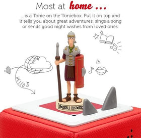 Roman Gladiator figure standing on top of a Tonibox.