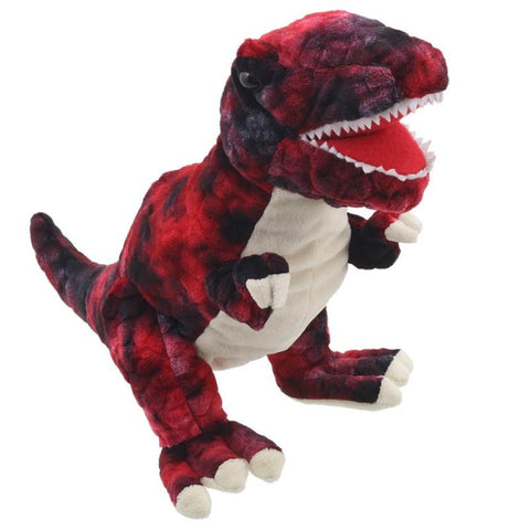 Red T-rex hand puppet