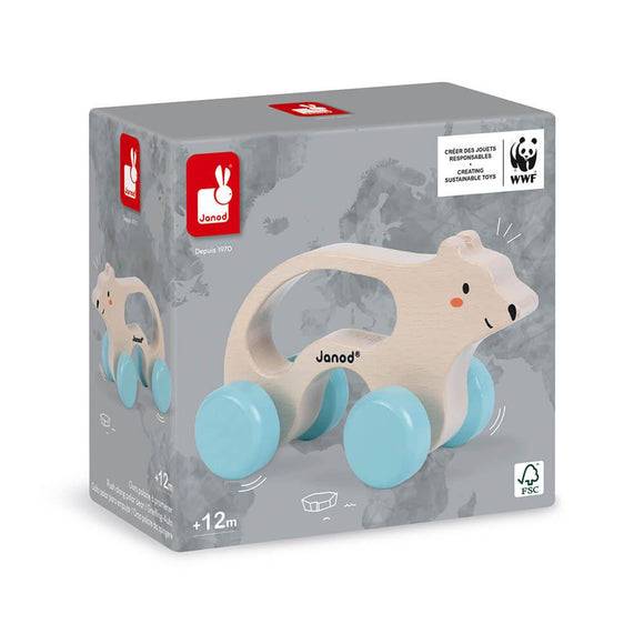 Box for the Janod WWF wooden polar pear.