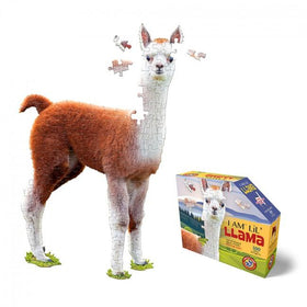 Whole Llama-shaped jigsaw puzzle.